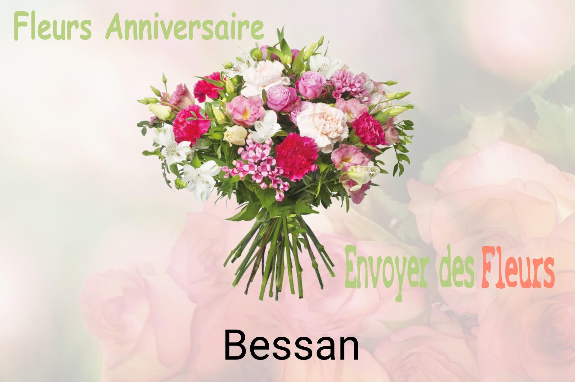 Bouquet de fleurs d’anniversaire livré à Bessan