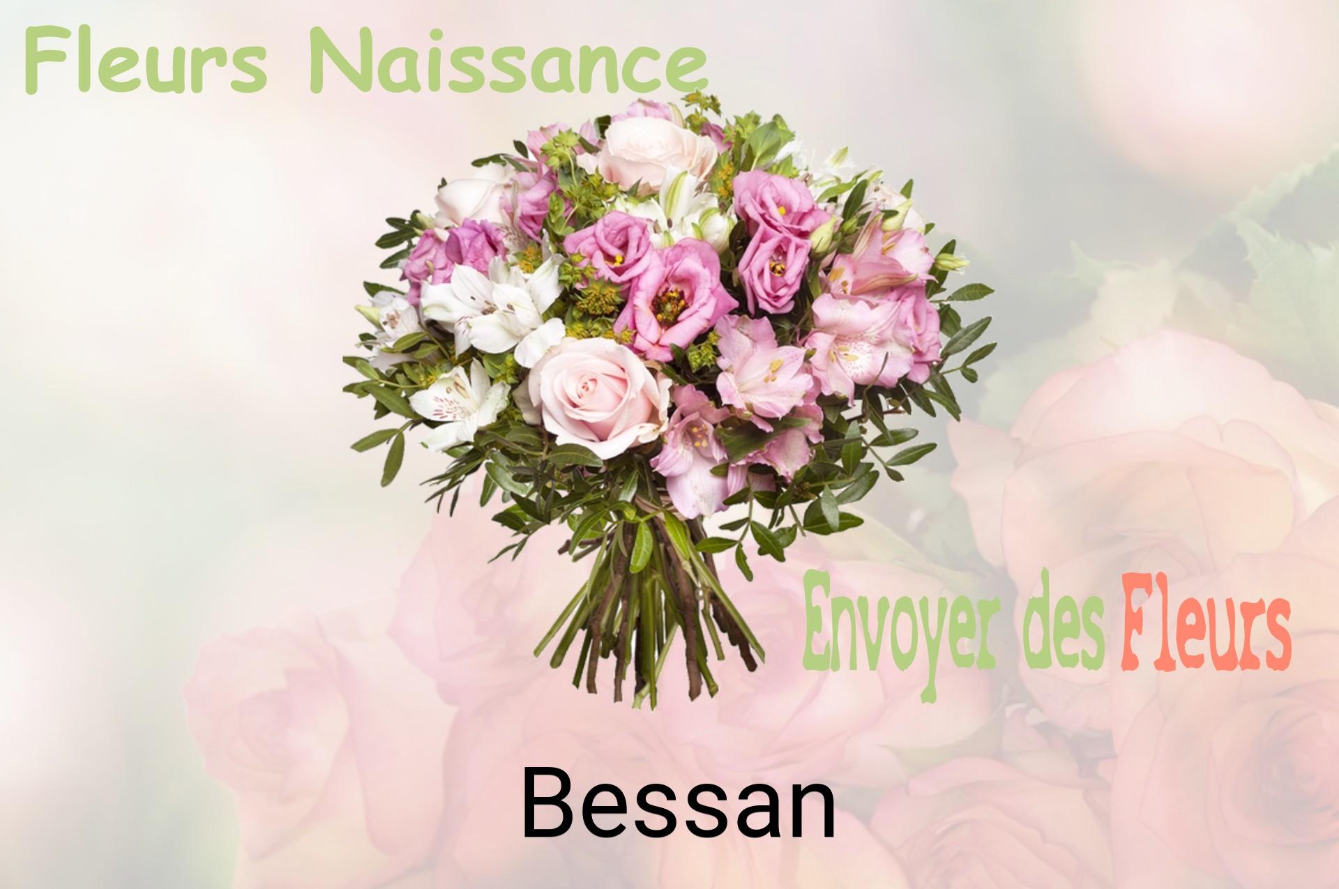 Bouquet de fleurs de naissance livré à Bessan